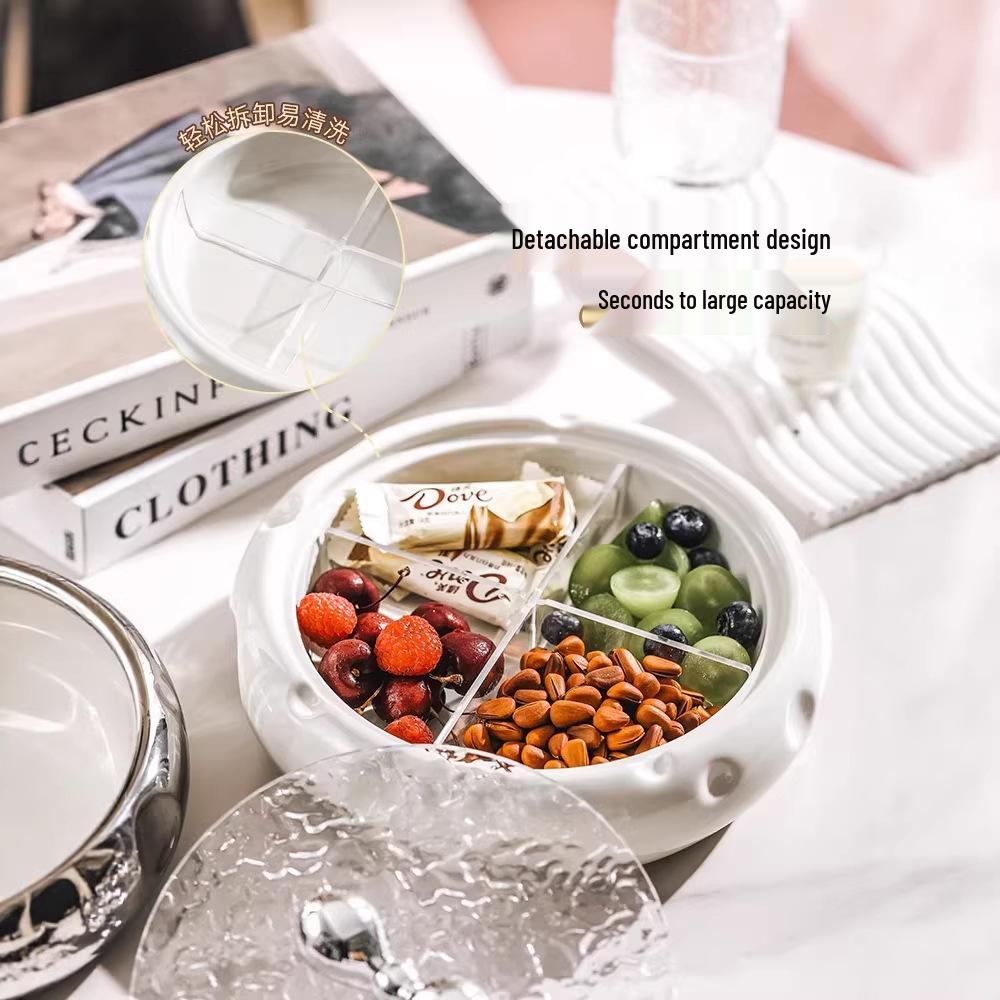 Luxury Fruit & Snack Plate for Living Room - High-End Candy Box & Basket