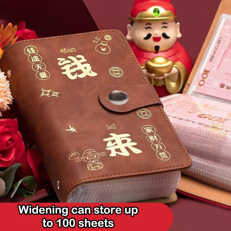 100 Envelopes Money Saving Challenge Get Rich Save Money Large Capacity Reusable Money Collection Book With Password Lock