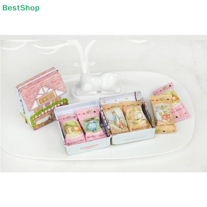 Village Style House Tin Containers – Mini Metal Storage Boxes for Wedding Favors & Party Treats