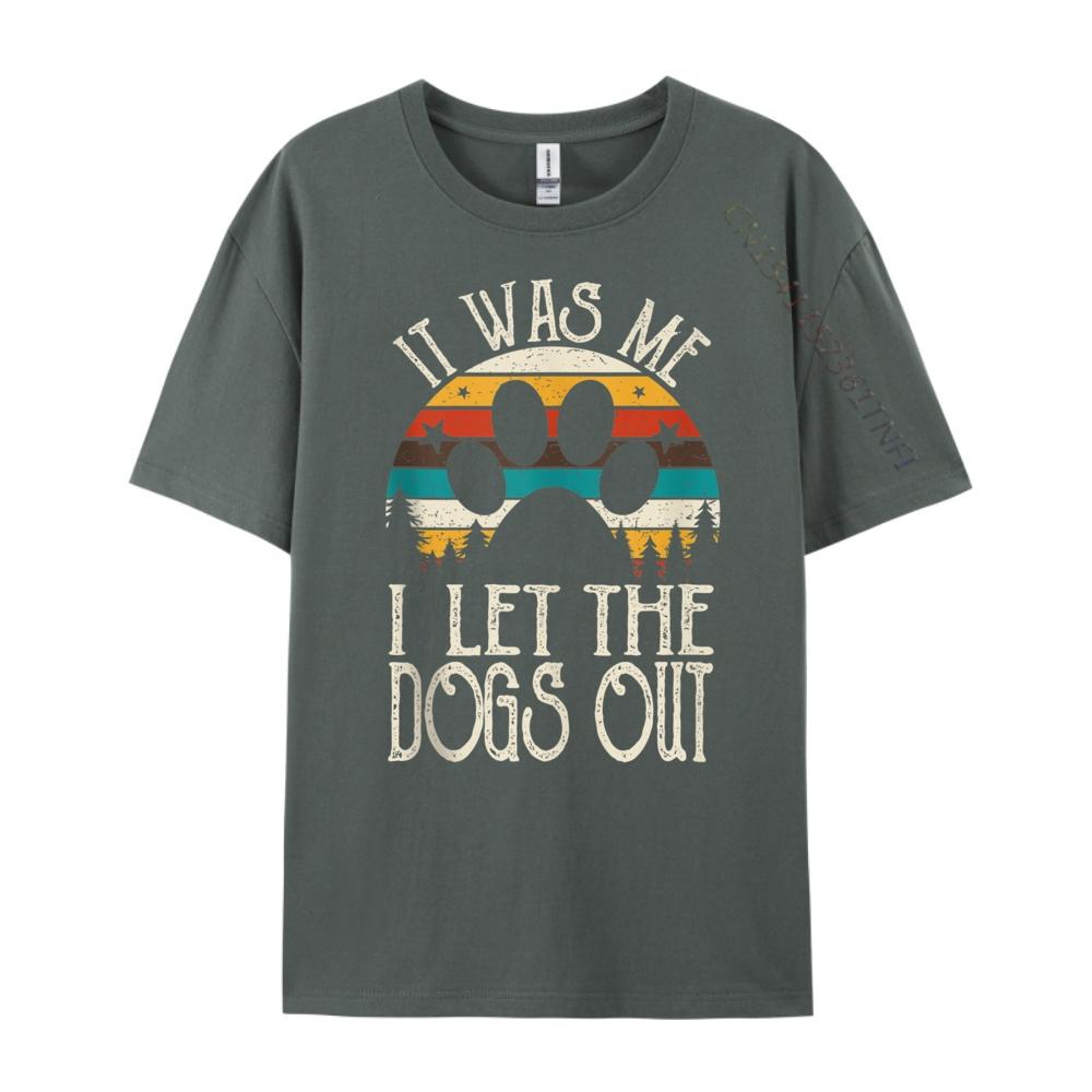 It Was Me I Let The Dogs Out Puppy Luxury Designer Shirts For Men Party