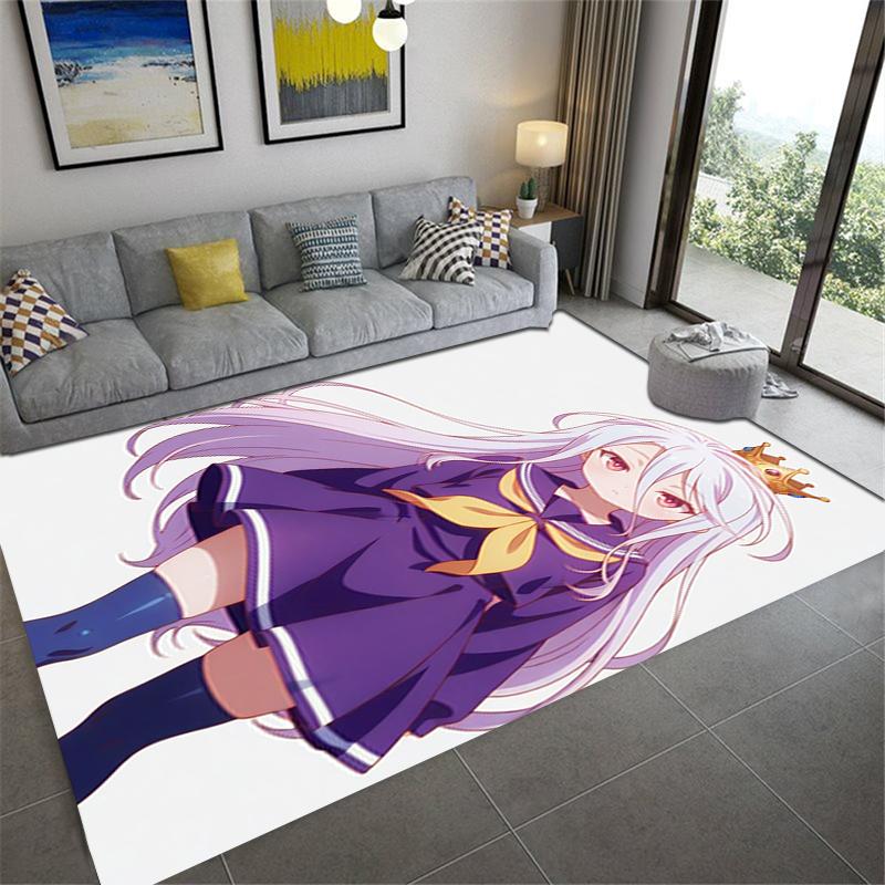 2026 NEW No Game No Life Carpet Rug for Living Room Bedroom Home Sofa Decoration,Kids Play Non-slip Floor Mat