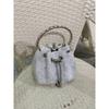 2026 Womens Crystal-Embellished Crossbody Bag Fringe Detail Small Square Shoulder No Top Handle