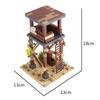 MOC Medieval  Scene Building Blocks Military Camp Viking Warrior Soldiers Tent Outpost Pirate Ship Stable Castle Wall Bricks Toy