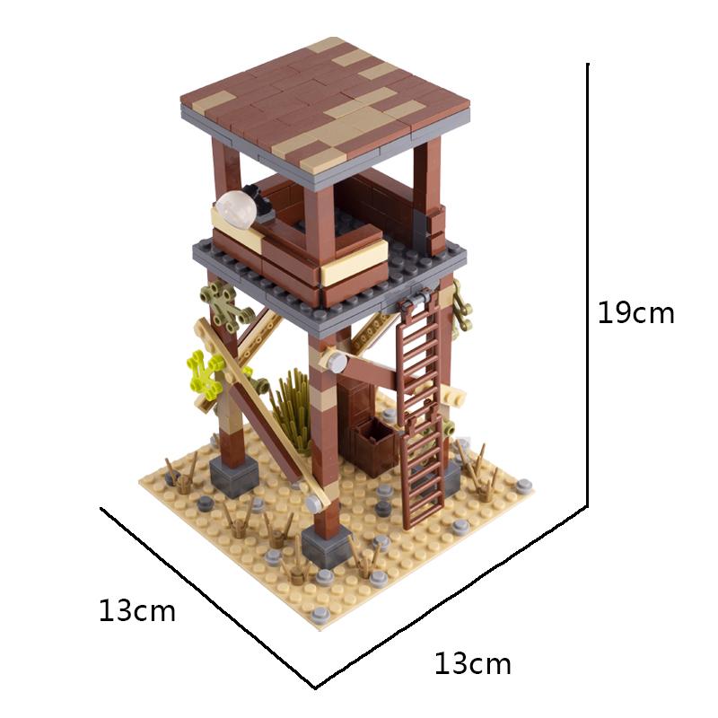 MOC Medieval Scene Building Blocks Military Camp Viking Warrior Soldiers Tent Outpost Pirate Ship Stable Castle Wall Bricks Toy