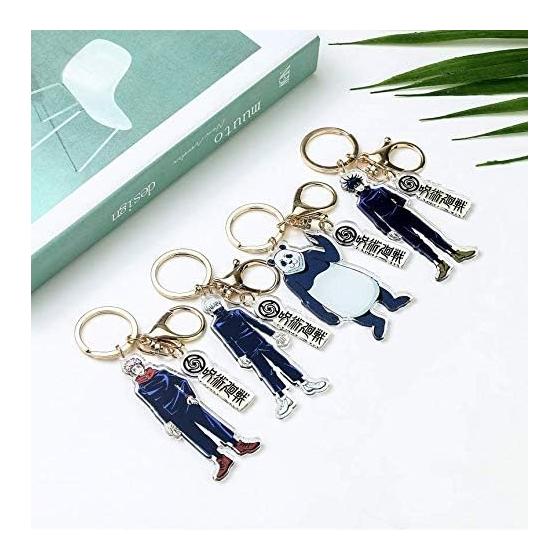 Jujutsu Kaisen Keychain Goods Kojo Yuujin Gojo Satoru Kugisaki Nobara Moe Goods Whole Body Character Style Stylish Accessories Key Chain Bag Car Key
