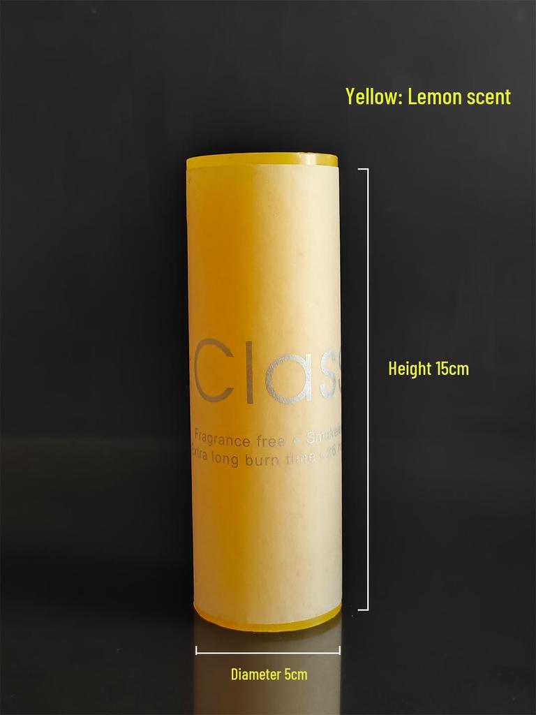 Set of 3 Aromatherapy Candles with Holders – Smokeless, Fragrant, and Ideal for Emergencies or Romantic Occasions.