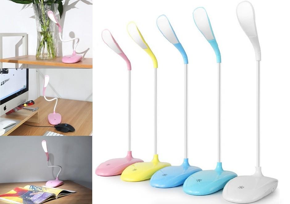 Modern Usb Rechargeable Led Bedside Lamp With Adjustable Brightness For Dorm Rooms