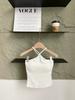 #Summer new pure desire wind halter neck vest female slim and thin one-piece chest pad versatile top
