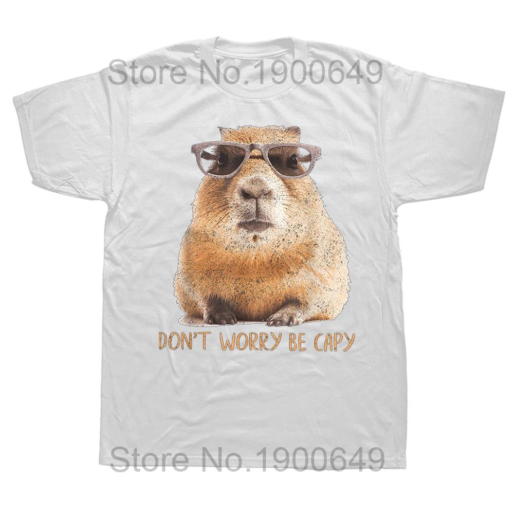 Capybara Things I Do In My Spare Time Capibaras T Shirts Cotton Streetwear Short Sleeve Birthday Gifts Tshirt Mens Clothing