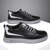 Men's Shoes 2025 Summer New White Casual Hollow Hole Cool Leather Shoes Men's Breathable Board Shoes Tide
