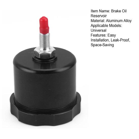 Storage Easy Installation Brake Oil Reservoir Aluminum Alloy Multi-color 7.3 Cm/2.87 In 1 Pc