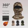 Winter Camouflage Full Face Mask: Windproof, Warm, Neck Guard Headwear for Outdoor Cycling & Motorcycling (Unisex)