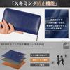 [BEENLOVE] Wallet for Men and Women, Genuine Leather, Round Zipper, Crafted by Master Artisans, Large Capacity, Comes in a Gift Box (Blue)