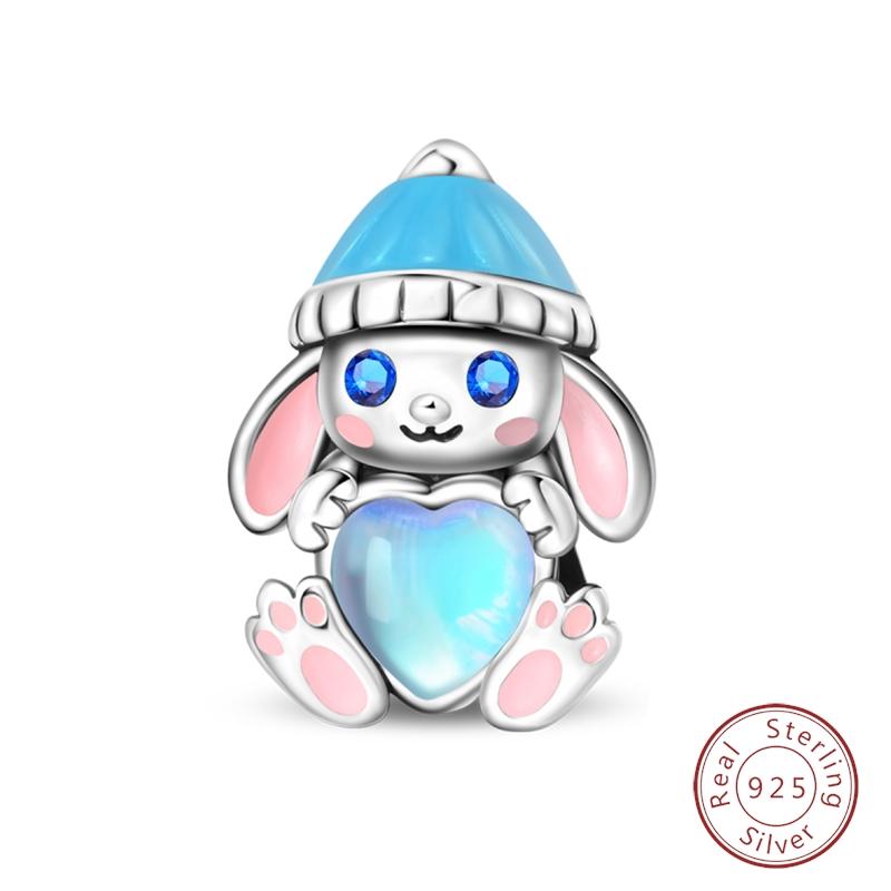 Shining 925 Silver Zircon Inlaid with Winter Designer Charms Beads Fit Wedding and Festival DIY Fine Jewelry Gifts