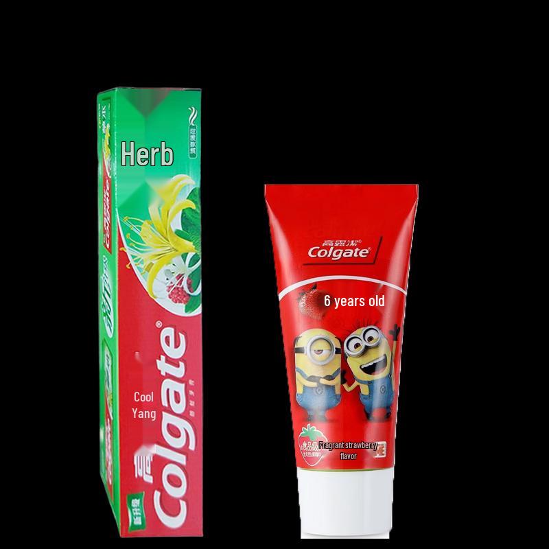 Colgate Herbal & Kids Strawberry Toothpaste Bundle