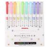 Zebra Mildliner Highlighter Pens, 10 Colors, WKT7-10C