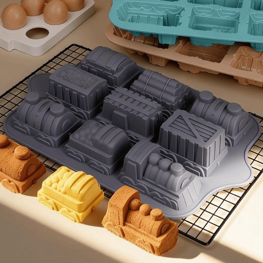 Baking Mold 9-Tank Design Cake Mold Non-Stick Flexible Pudding Cup Mold Silicone Heat Resistant Jelly Mold Kids Snacks