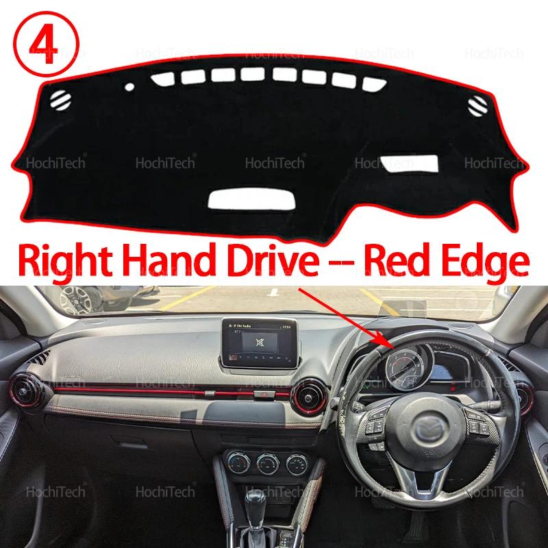 Dashboard Cover Pad Anti-Slip Mat Sunshade Dashmat Carpet Accessories for Mazda 2 Mazda2 DJ DL 2015- 2018