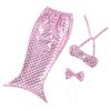Dog Costume Pet Mermaid Bra Tail Bikini Clothing Bowknot Dressing Up Swimwear