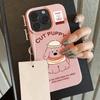 Luxury Soft Leather Phone Case For iPhone 16 Pro Max  Funda iPhone 15 13 11 14 Plus 12 16promax 15promax 13promax Cartoon Covers