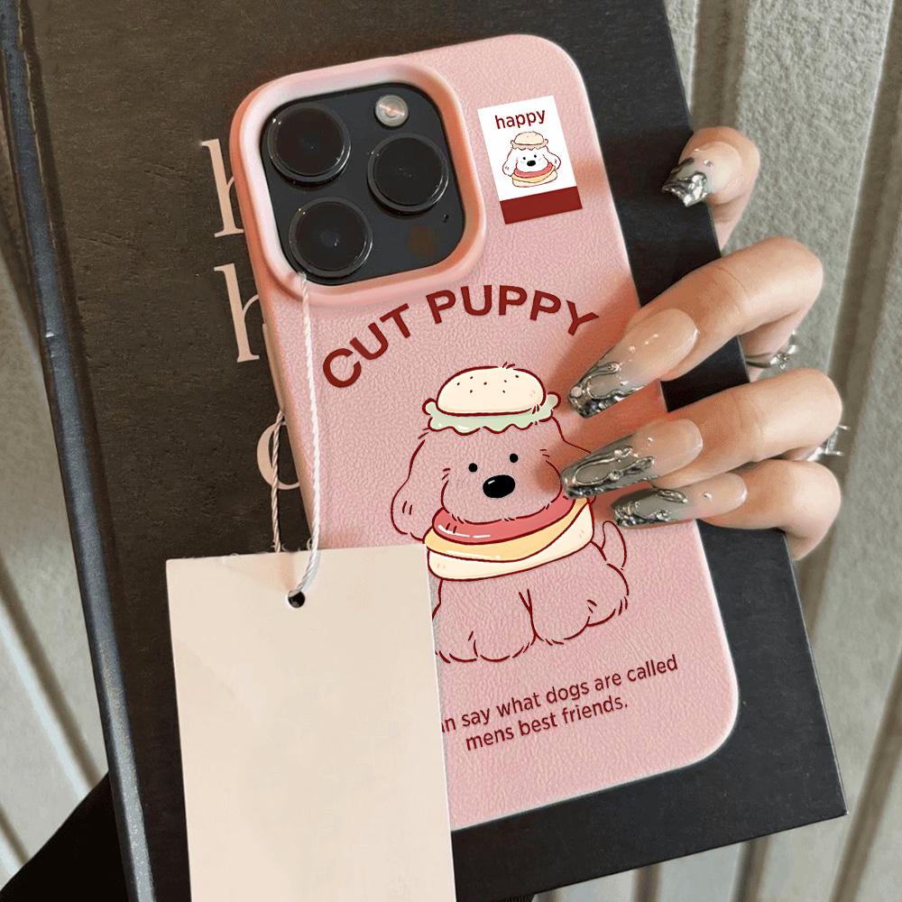 Luxury Soft Leather Phone Case For iPhone 16 Pro Max  Funda iPhone 15 13 11 14 Plus 12 16promax 15promax 13promax Cartoon Covers