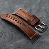 Handmade Top-grain Leather Strap Compatible with Apple Watch 9, 49mm 45 Vintage Thick Men's Genuine Leather Ultra