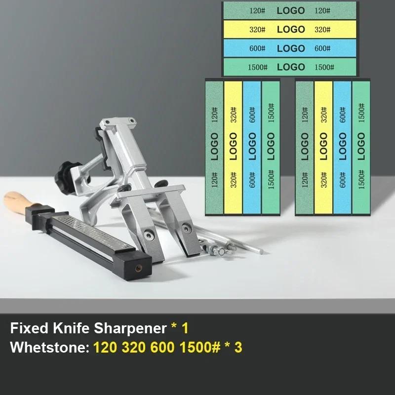 RSCHEF Fixed Knife Sharpener Kitchen Professional Sharpening Stone Woodwork DIY Grinding System Polishing Tool Knives Sharpeners