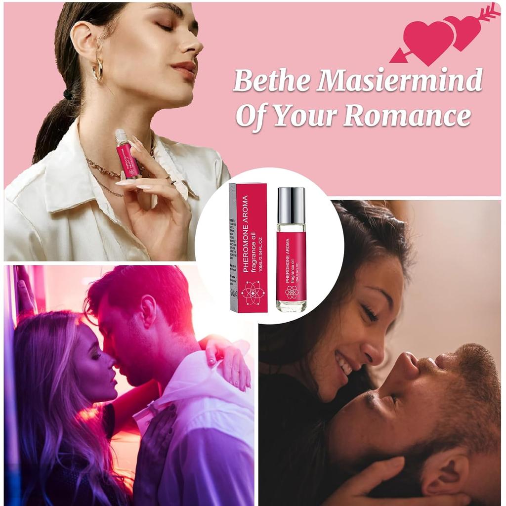 Pheromones Oil Perfumes for Women, Long Lasting Fruity Scent, Roll On Perfume Oil for Women Designed to Attract Men Portable and Fruity
