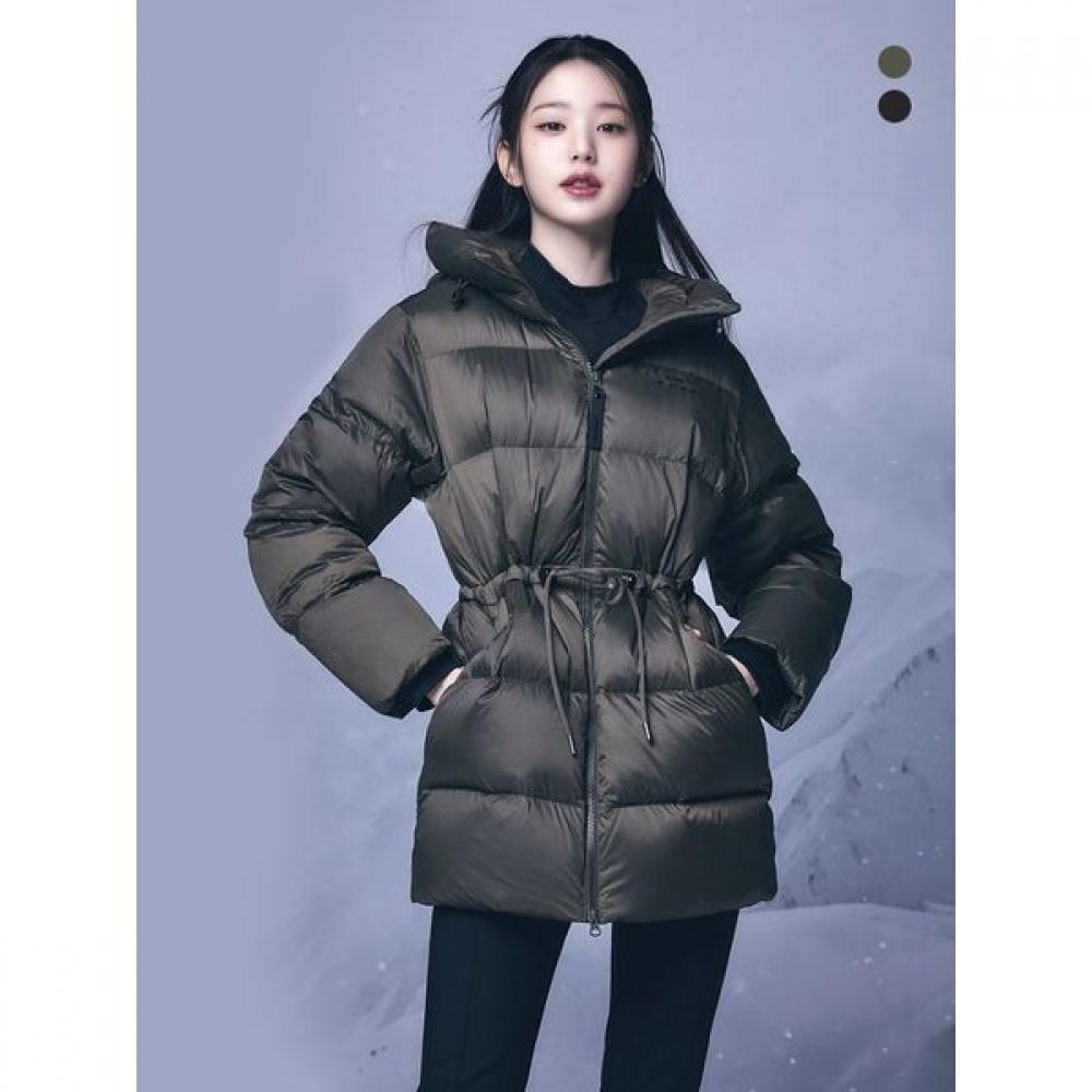 

[eider] Women S Go Light GooSe Down Long Padded Jacket Dww23549 Dark Khaki/XL