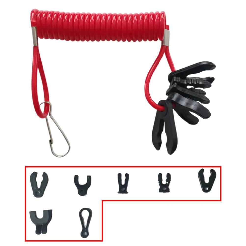 Boat Outboard Engine Motor Kill Stop Switch Lanyard for YAMAHA Honda Mercury/Mariner/Force Tohatsu Kill Switch Universal 7 Keys