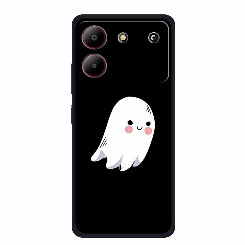 For ZTE Blade A54 Case Cute Cartoon Cat Black Silicone Soft Phone Case For ZTE Blade A54 4G Back Cover Case A 54 6.6" Funda Capa