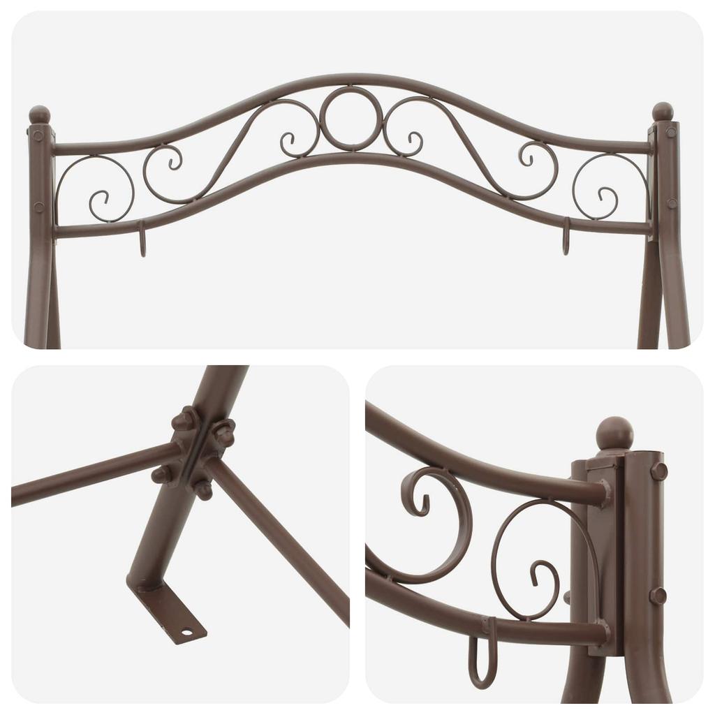 Struttura per Dondolo Marrone Antico 113 x 121,5 x 168 cm Acciaio
