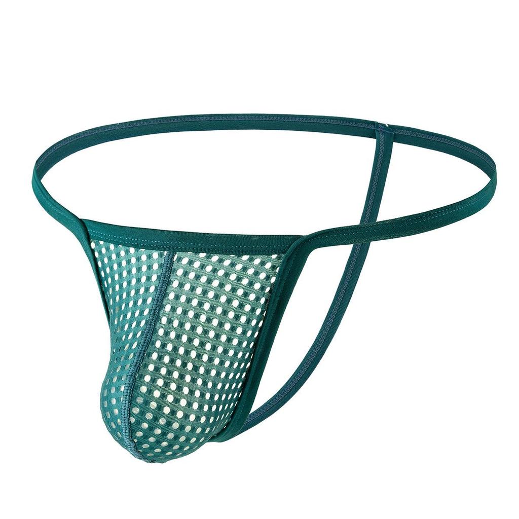 String taille basse en maille pour homme, sous-vêtement sexy et respirant pour les soirées en boîte - E108