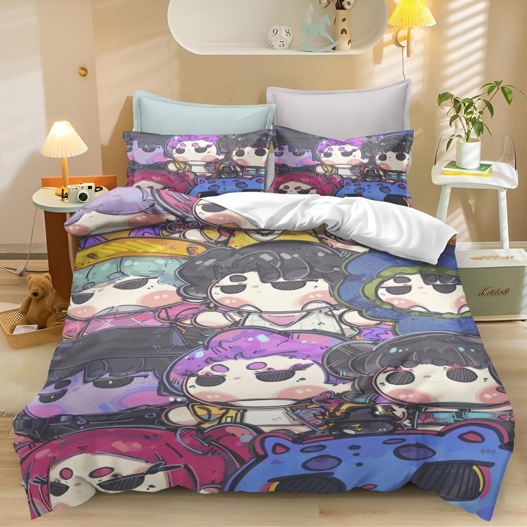 Kpop Hexe Jagd Mädchengruppe Bettbezug Set Idol Rumi Bettwäsche Set Thema Schlafzimmer Dekoration Für Mädchen Weihnachtsgeschenke