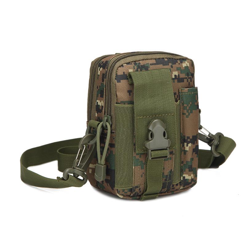 Men's Tactical Camouflage Waist Pack: Multi-Functional Outdoor Cycling Bag for Coins, Phone, and More