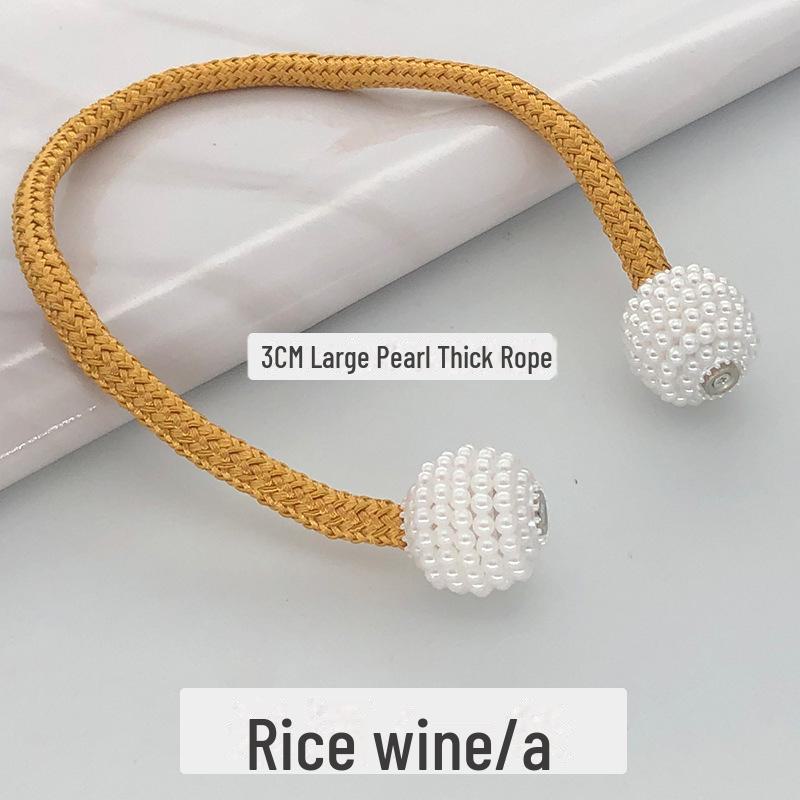 Dicke Seilperle Vorhang Magnetschnalle