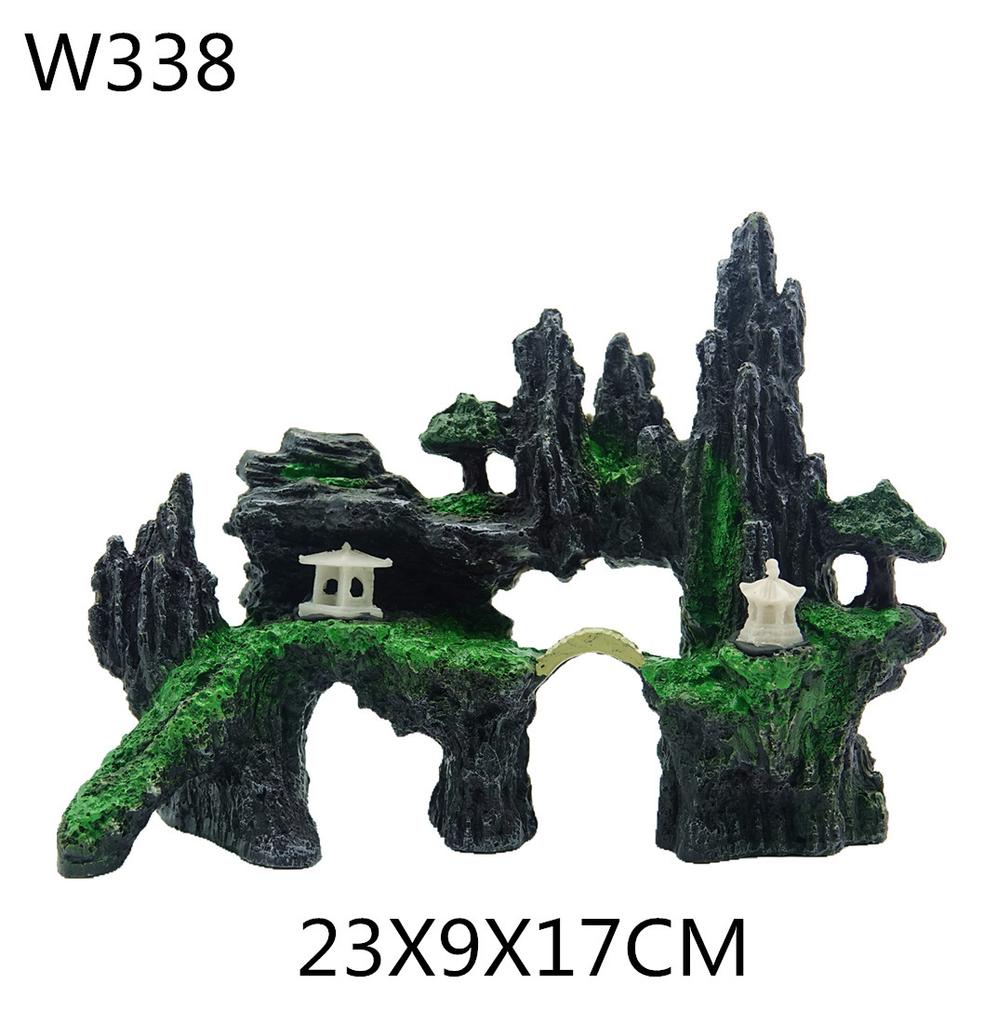 Fish Tank Ornaments, Resin Aquarium Decorations, Rockery Ornaments