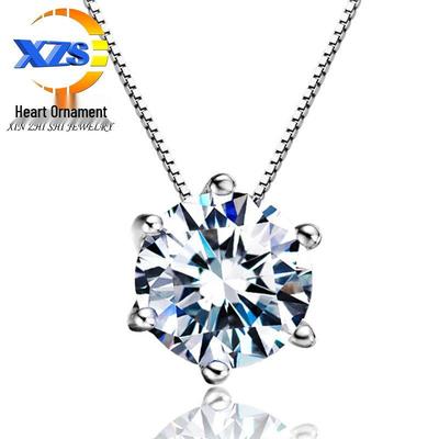 Single Diamond Clavicle Necklace - Korean Fashion Pendant for Women