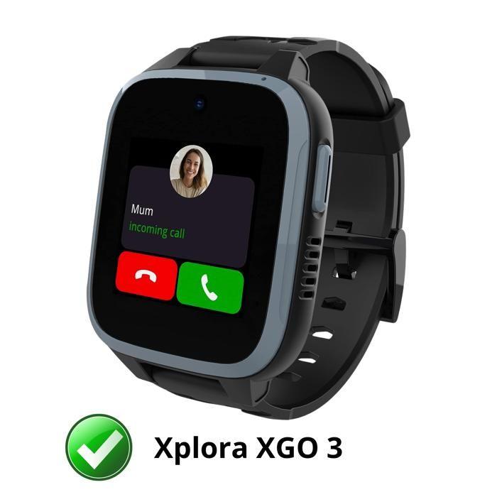 Hülle kompatibel Xplora XGO 3 - Hartschutzhülle transparent Hülle Displayschutz aus gehärtetem Glas