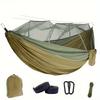 Moskitonetz-Hängematte Outdoor-Mückenschutz-Camping-Hängematte mit Moskitonetz 210T Fallschirmtuch Verschlüsselte Mesh-Nylon-Hängematte