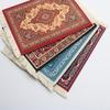 Persian Mini Woven Rug Mat Mouse Pad Vintage Style Rug Pattern Cup Laptop Mouse Pad with Edge Home Desk Decorative Coaster