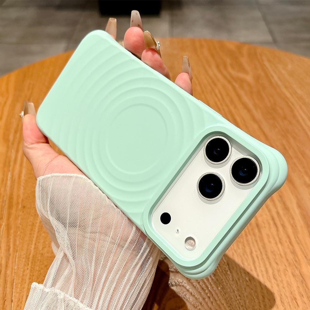 Thicken Corner Genuine Liquid Silicone Magnetic Phone Case for iPhone 17 16 15 14 13 Pro Max Air Magsafe Charging Soft Cover