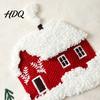 Washable Farmhouse Cushion Shells Christmas Cottage Cover Red Snowy House Pillowcase Decorative Covers Throw Pillow Case for Sofa Couch Home Decor