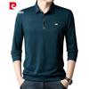 Pierre Cardin Men's Business Casual Long Sleeve Polo Shirt