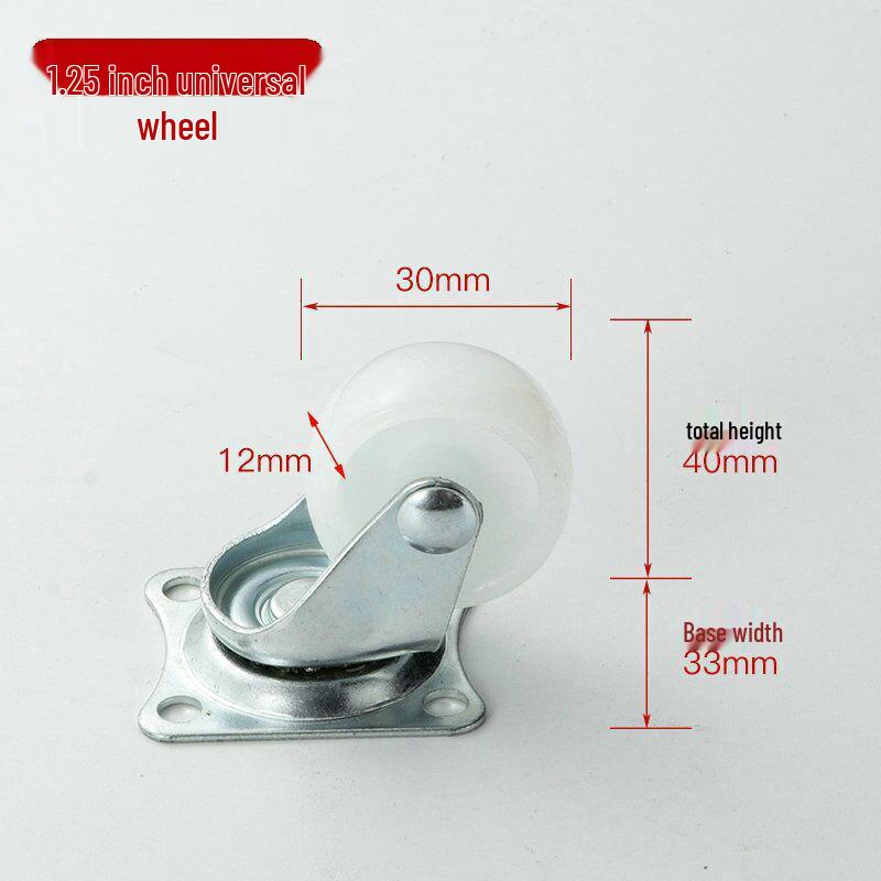 Univerzální kolečko na nábytek - Lehké, velikosti 1”-2” pro květináče, postele a zásuvky