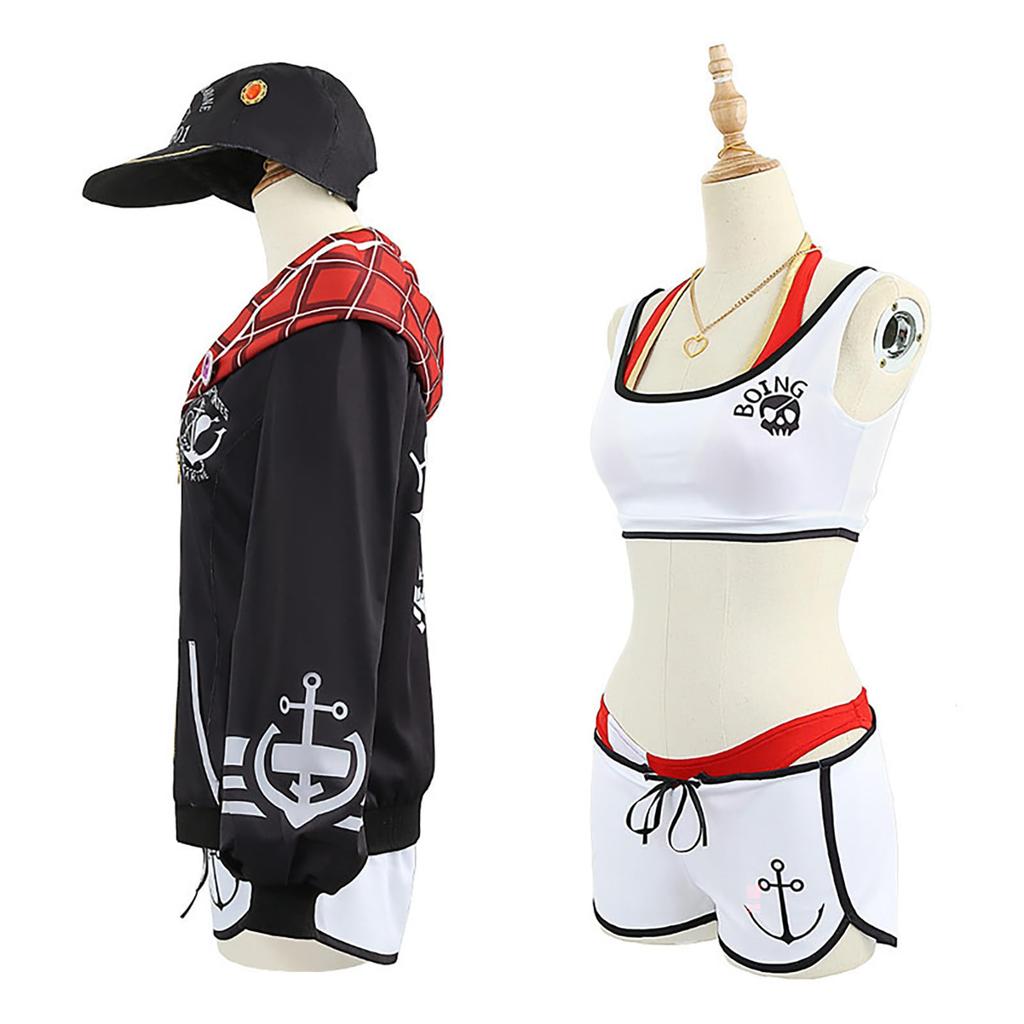 Hololive Hoshou Marin Cosplay Halloween VTuber Swimsuit Hosho Marin [milky time]