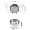 304 Stainless Steel Tea Infuser Double-layer Fine Mesh Tea Strainer Lace Tea Drain Useful Tea Infusers Teaware Kitchen DIY