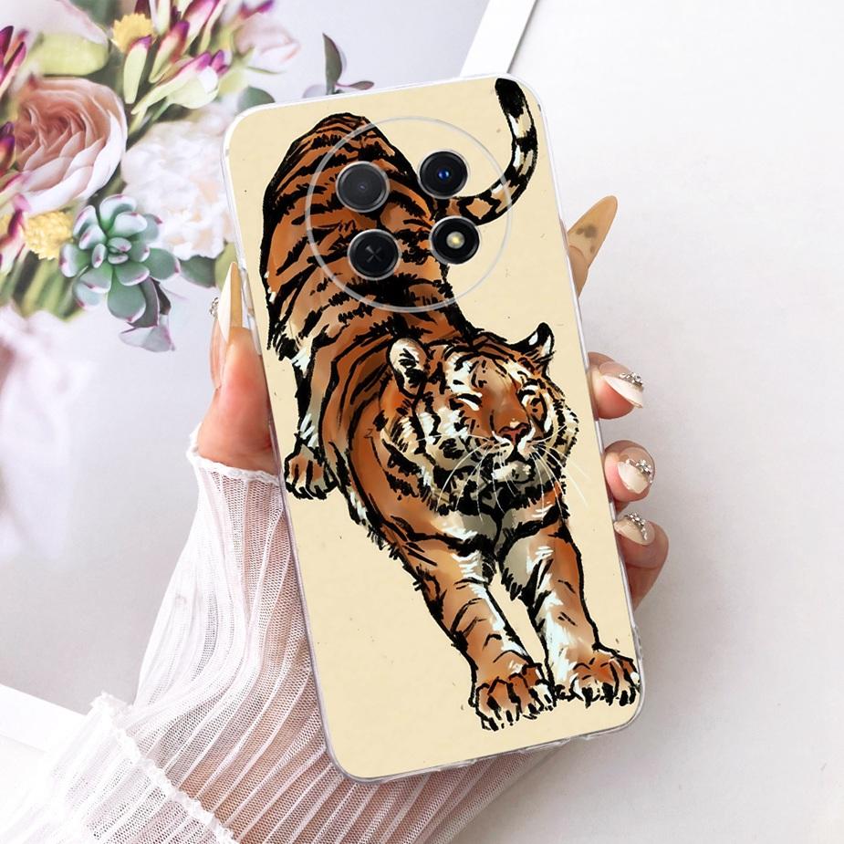 For Huawei Nova Y91 Case STG-LX1 STG-LX2 Stylish Bow Flowers Painted Cover Soft Silicone Case For Huawei Nova Y91 NovaY91 Fundas