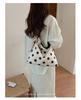 Lässige Polka Dot Damen-Crossbody-Tasche mit großer Kapazität, leicht - Vielseitige Umhängetasche für den Weg zur Arbeit 2026