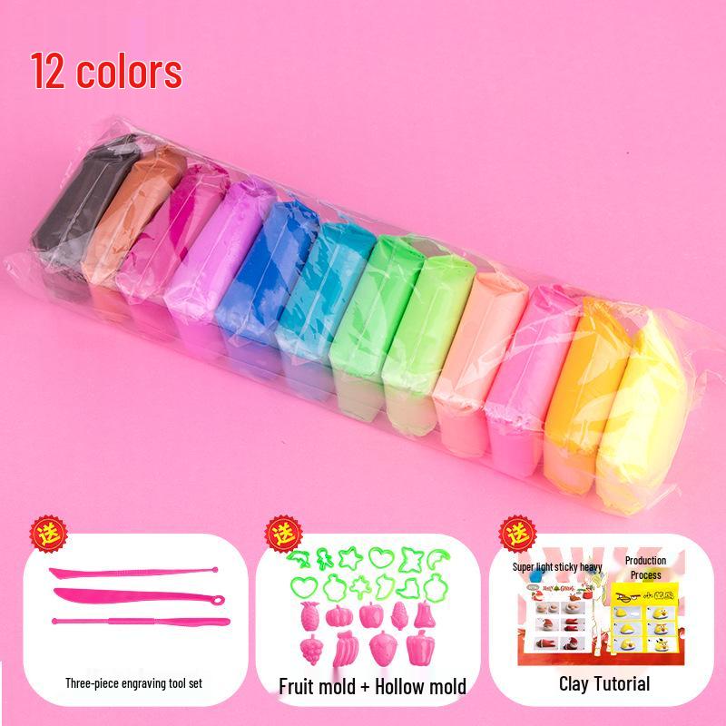 36-Color Kids DIY Space Clay Figurines